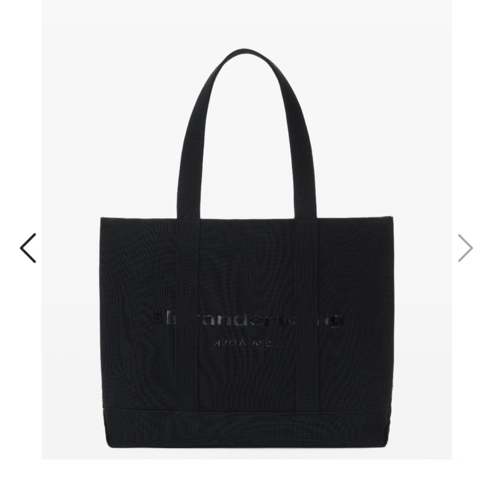 Alexander Wang Black Canvas Logo Tote